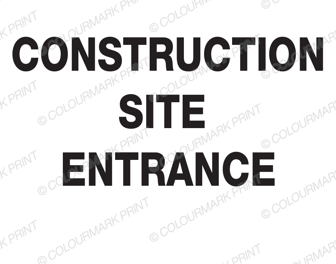Construction Site Entrance Sign