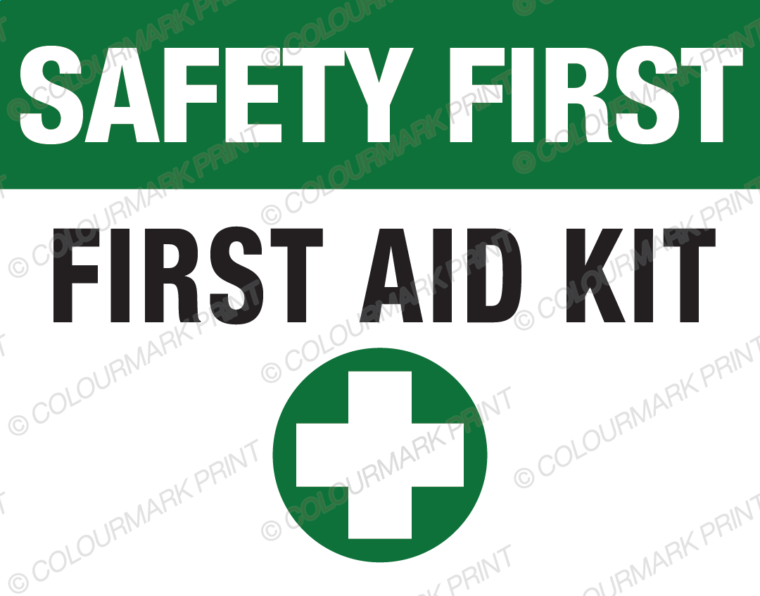 Safety First: First Aid Kit Sign