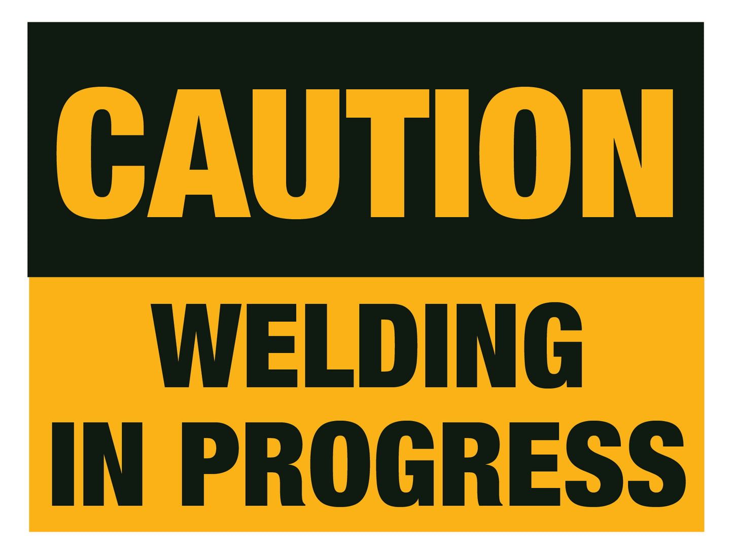 Caution - Welding in Progress