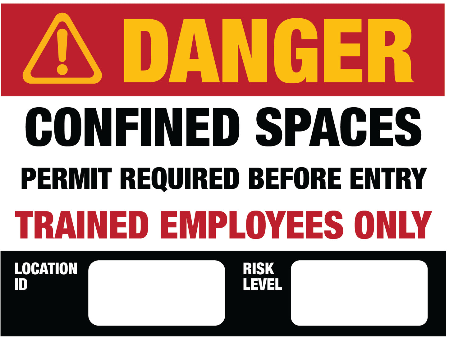 Danger Confined Space