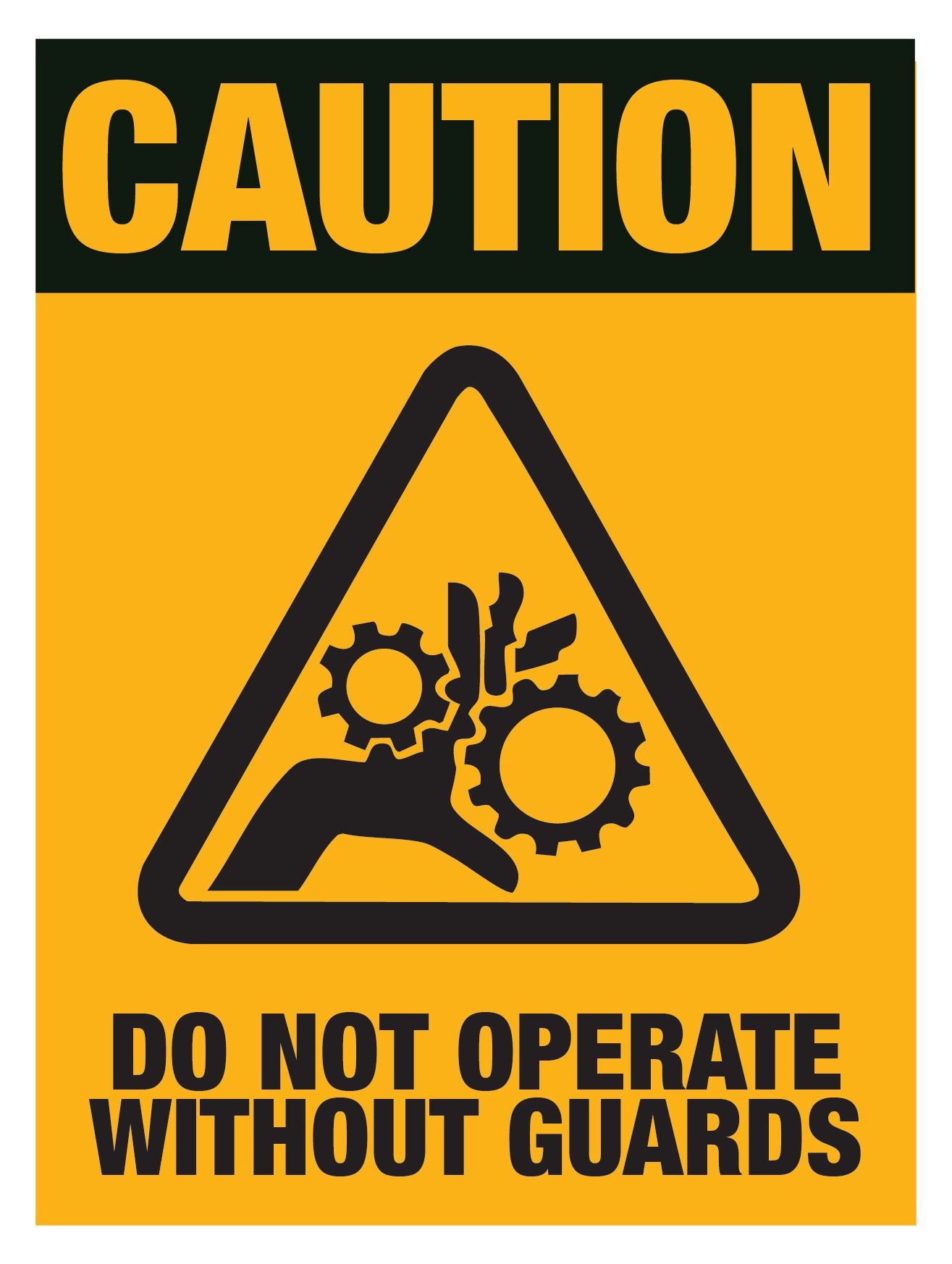 Caution - Guard Use