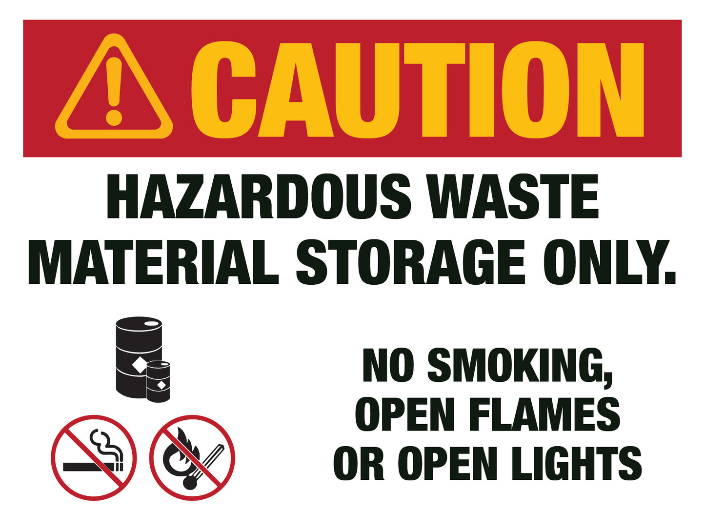 Caution - Hazardous Waste