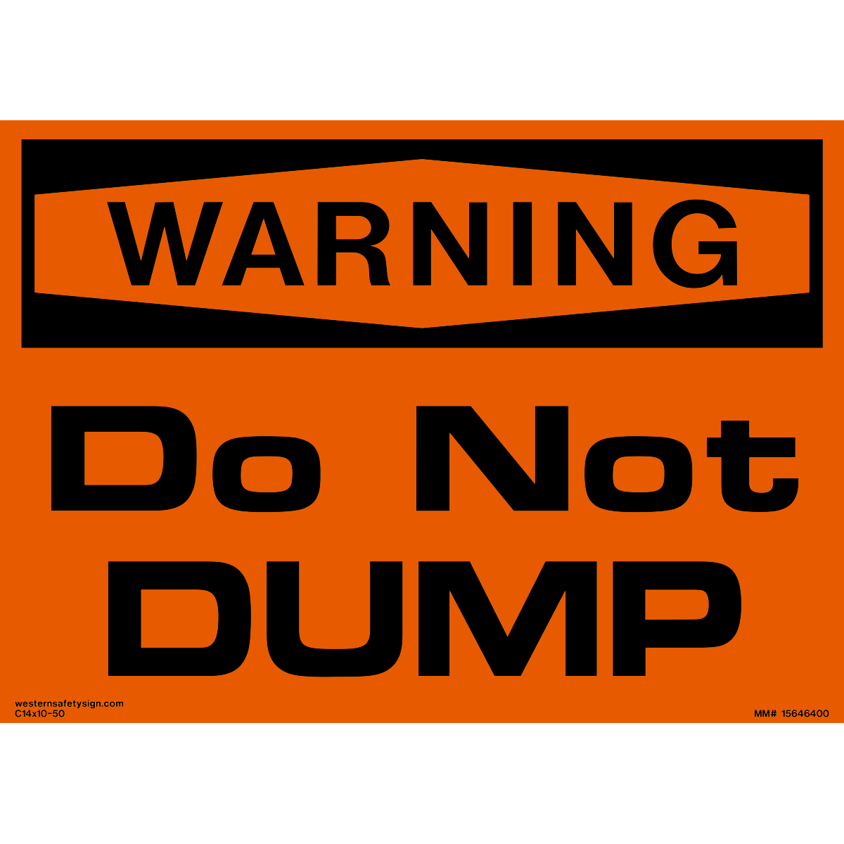 Contract Sign - Warning Do not Dump