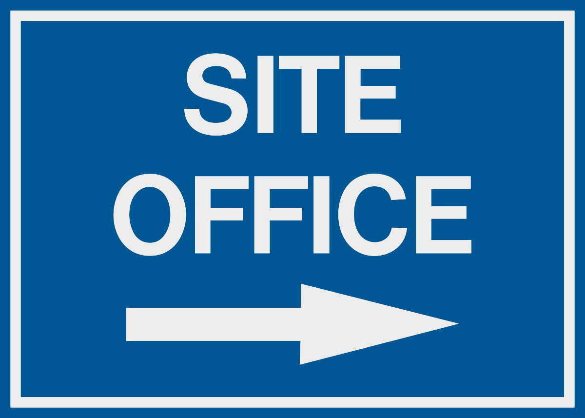 Site Office with Arrow