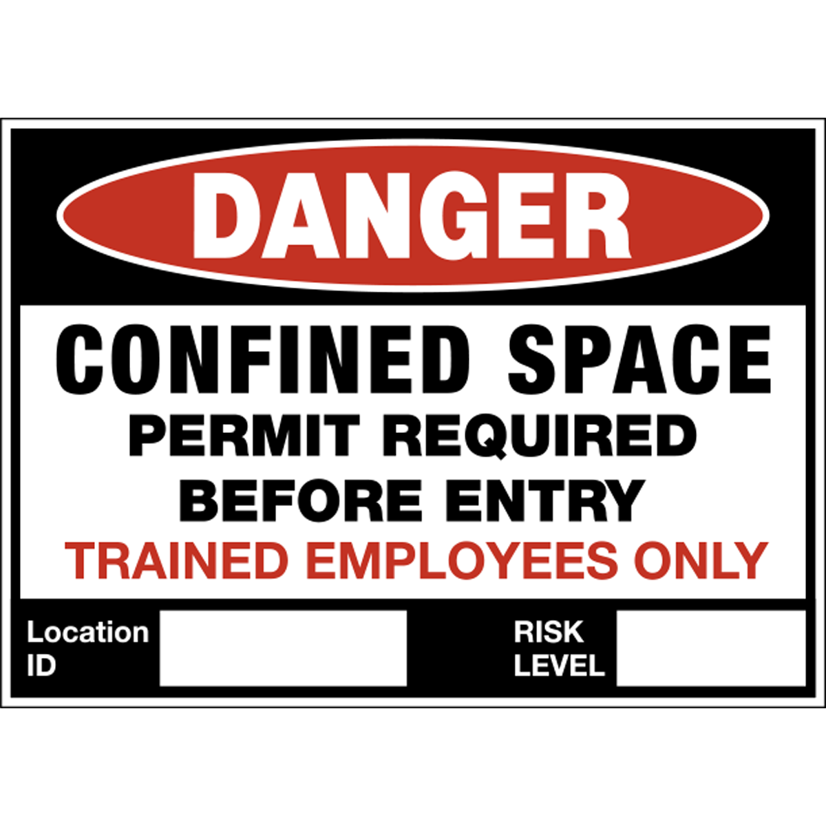 Danger Confined Space