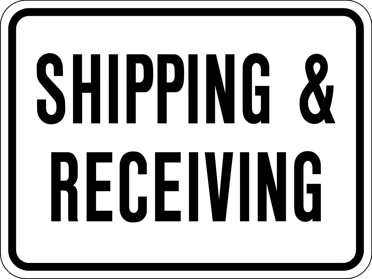 Shipping & Receiving Sign