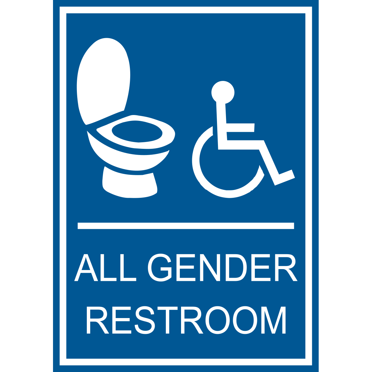 All Gender Accessible Restroom Sign
