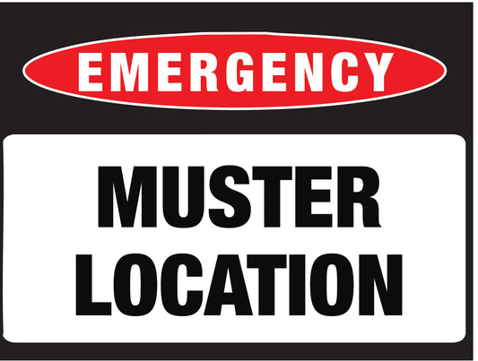 Emergency Muster Point Sign