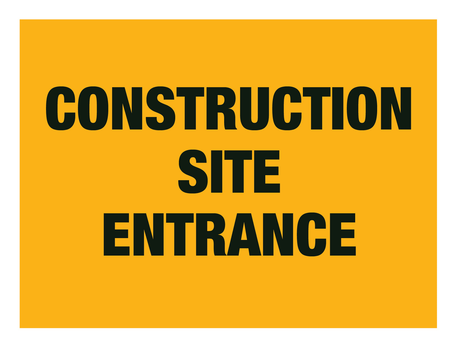 Construction Site Entrance Sign