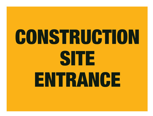 Construction Site Entrance Sign