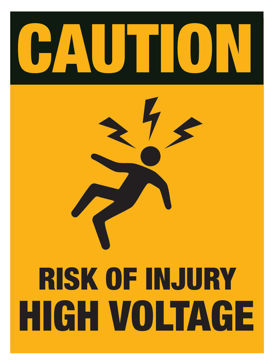 Caution - High Voltage