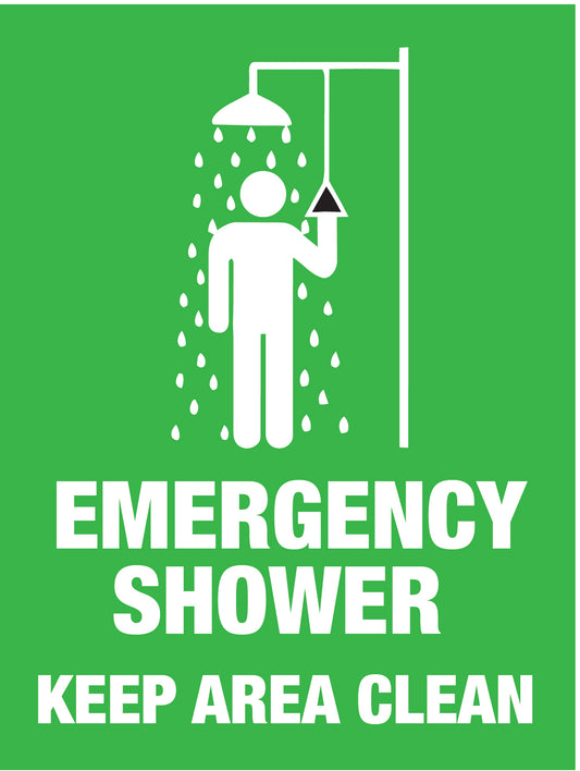Emergency Shower Keep Area Clear