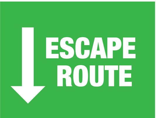 Escape Route Arrow Down