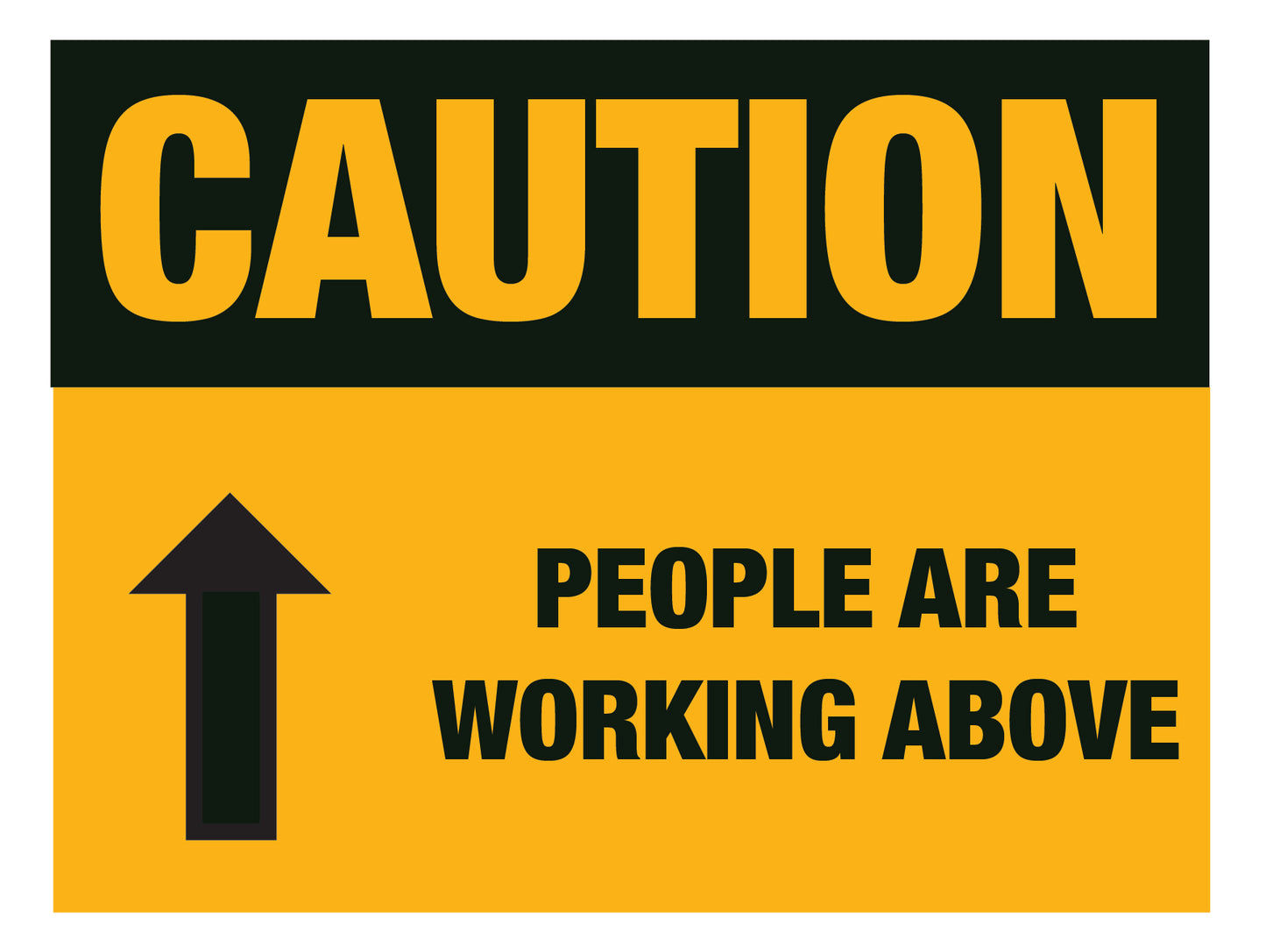 Caution - People Working Above