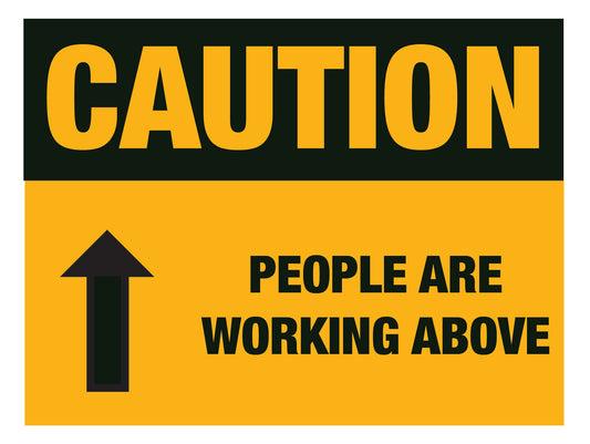 Caution - People Working Above