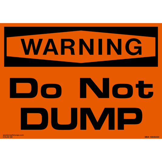 Contract Sign - Warning Do not Dump