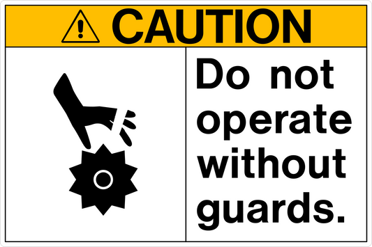 Caution - Guard Use