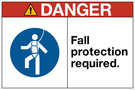 Danger - Fall Protection