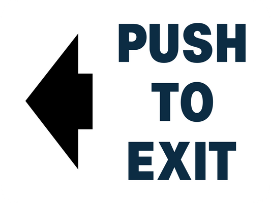 Push to Exit Left Arrow