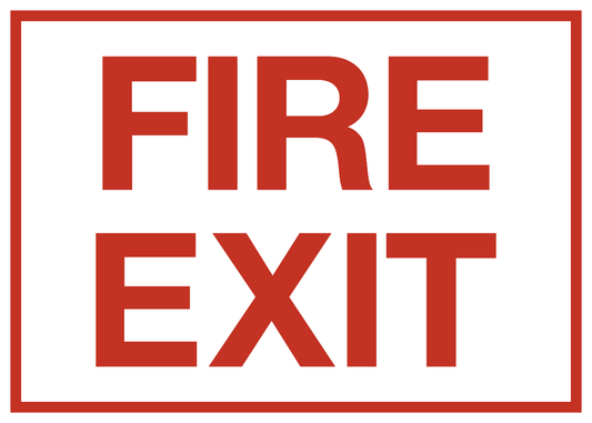 Fire Exit Sign