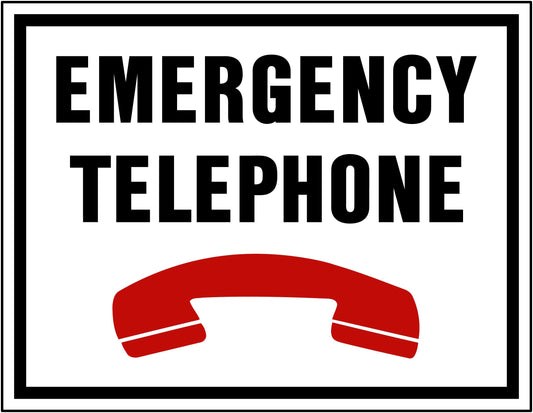 Emergency Telephone Sign