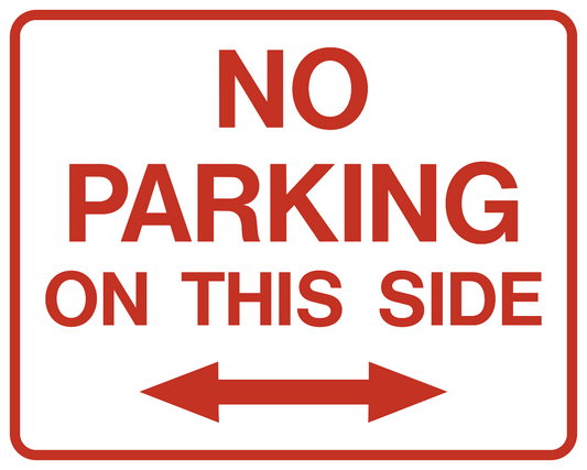 No Parking on this side