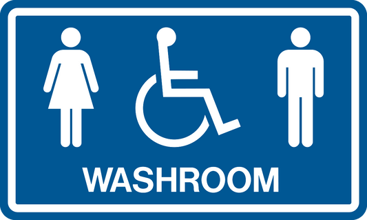 Unisex Accessible Washroom Sign