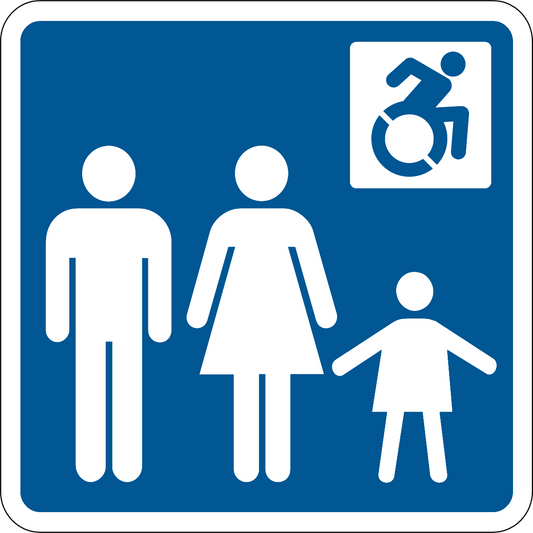 Family Accessible Washroom Sign