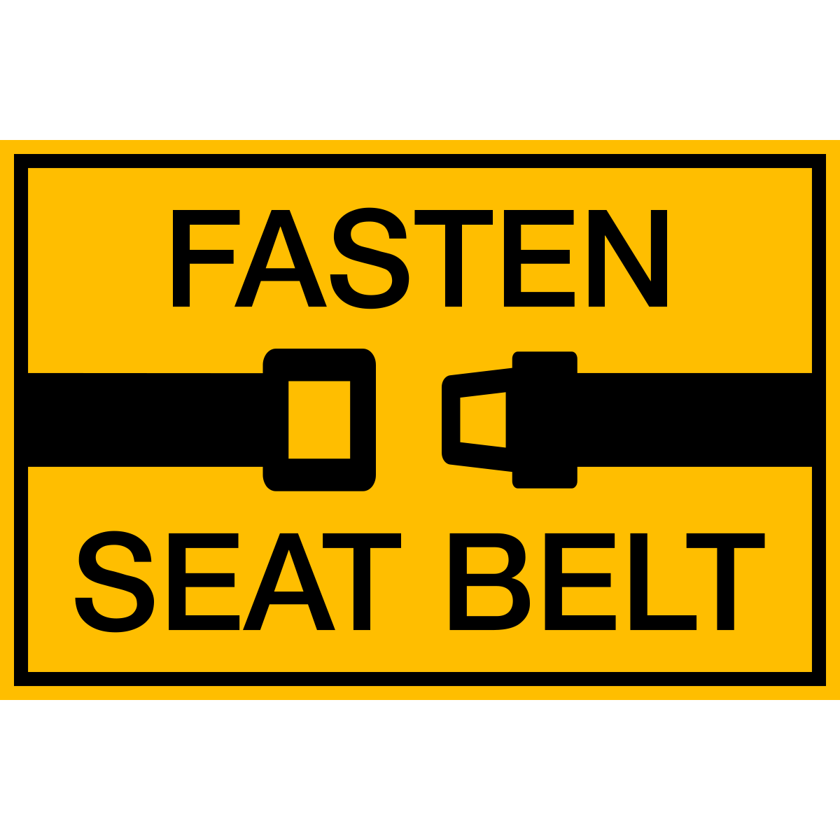 Fasten Seat Belt Sign